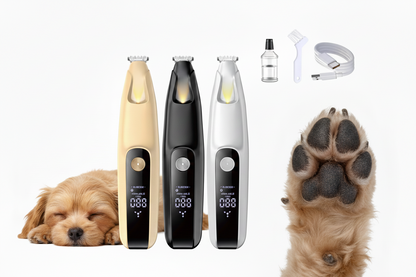 Convenient LED Dog Paw Trimmer LCD Display Fully Waterproof Cats Foot